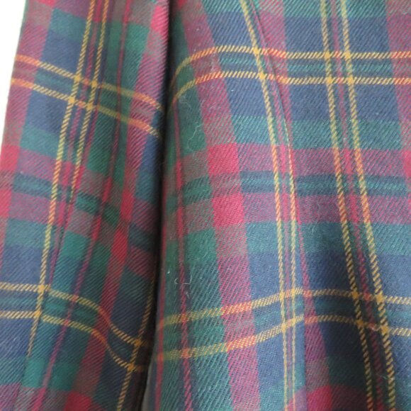 VINTAGE LAUREN RALPH LAUREN Plaid Velvet Collar 100% Wool Blazer Jacket Preppy - Picture 12 of 16